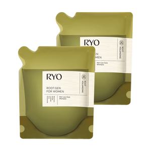 려 루트젠 탈모증상전문케어 샴푸 리필 여성 400ml, 2개
