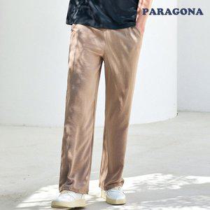 파라고나 남성 린넨 라이크 세미 와이드 밴딩 팬츠 M25LP102