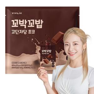 꼬박꼬밥 고단저당 파우치 단백질쉐이크 초코맛  7포  1개
