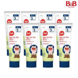 비앤비 에코키즈치약 갤형 라즈베리 80g 8입 (4세이상)_K142