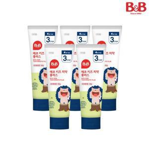 비앤비 에코키즈치약 갤형 라즈베리 80g 5입 (4세이상)_K139