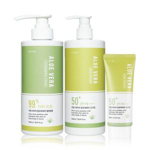 리얼 네이처 알로에 선크림 500ml SPF50+ PA++++  / BEST ITEM 알로에베라 라인 모음!