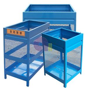 철재사각분리수거함/소/180L/재활용분리수거함/재활용분리수거함/재활용수거함/쓰레기분리수거함