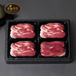 [오늘자연] 한돈 스페셜 구이세트 4호(1.6kg)/목살 3팩+앞다리살 1팩/팩당 400g 총1.6kg