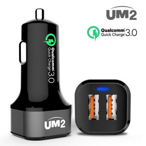 UM2 QC3.0 2포트 차량용 고속충전기 시거잭 QC302