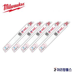 밀워키 48-00-5787 컷쏘날 14TPI 9인치 5개 일반 금속 절단 철거용