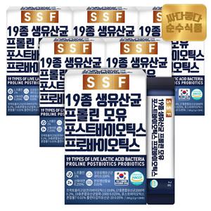 [결제단10%]순수식품 19종 생유산균 프롤린 모유 포스트바이오틱스 프로바이오틱스 6박스(600포) 실속형