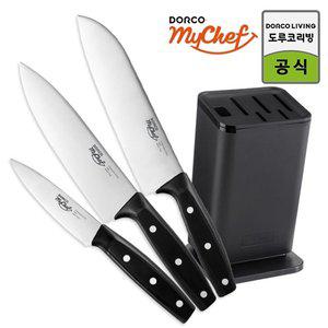 도루코 마이셰프 식도(주방칼)3종세트+향균칼블럭