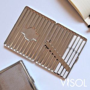 [롯데백화점]마션틴트(잡화) [비솔] VISOL 스틸 담배케이스 VCM902 (Long) 에쎄가능