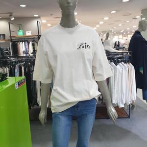 시슬리/애플아울렛/레터링 루즈핏 티셔츠 SATS33131