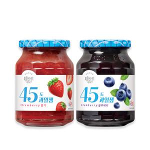 복음자리 45도 과일잼 350g 1+1 (딸기,사과,블루베리)