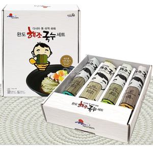 완도 해조국수 4종세트 250gx8개 저칼로리 해초 톳 다시마 미역국수