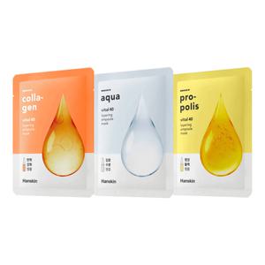 [한스킨] 바이탈40 레이어링 고농축 앰플 마스크팩 30매 (아쿠아/프로폴리스/콜라겐)