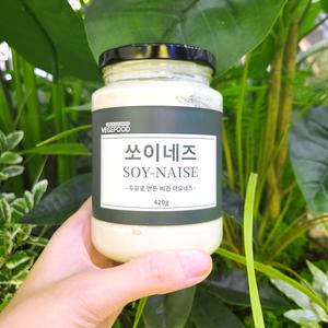 [더심플러] 비건 쏘이네즈 마요네즈 420g 순 식물성 저칼로리 채식 샐러드 사라다 두유 마요 소스