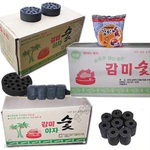 야자숯 번개탄 숯 참숯 석쇠 철망 조개구이 바비큐