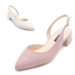 [갤러리아] 세라 여성 소가죽 펌프스 통굽 슬랭백 샌들 S20G001 컬러 3종 3CM