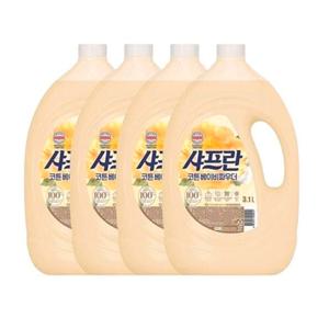 코튼 베이비파우더 섬유유연제 용기 3.1L 4개