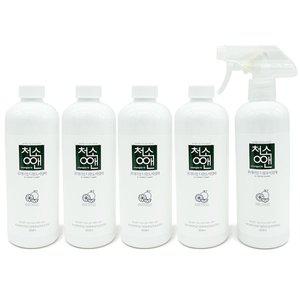 [청소앤] 다용도세제 500mlX5P 찌든때 물때 기름때 다목적 세정제 은나노