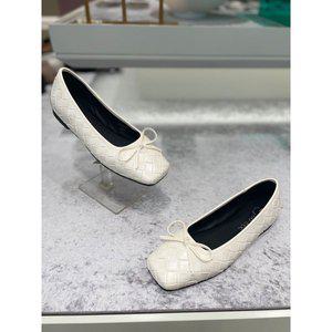 갤러리아 고세 데일리 여성 리본포인트 메쉬플랫 펌프스 OZP3F037WH 화이트 1.5