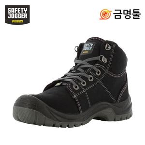 세이프티조거 데저트 안전화 블랙 150mm 미끄럼 방지 건설현장 경량 작업화