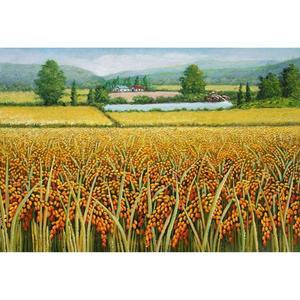 [OFM65RP1]황금들녘  패브릭  보석십자수 40x60