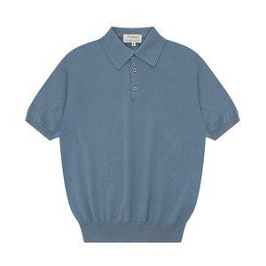 [벨리프]Essential Short Sleeve Polo Knit (Marine Blue)
