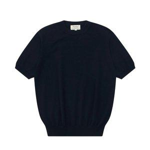 [벨리프]Essential Short Sleeve Round Knit (Navy)