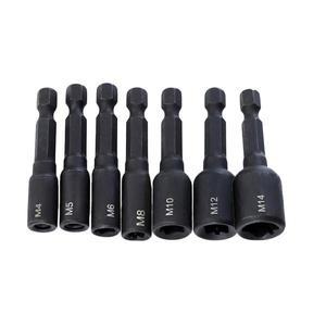 M4M14 탭 소켓 어댑터 전원 전기 드릴 도구용 나사 탭 어댑터 14 인치 육각 섕크 사각 드라이버