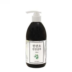 에코스킨 한련초 천연샴푸 500ml 머리숱 두피샴푸 탈모 관리 예방 정수리 원형