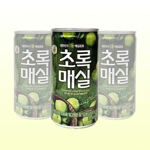 웅진 초록매실 180ml X 30캔 / 과즙음료 작은캔