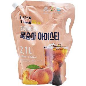 라이브타임 복숭아 아이스티 2.1L 라이브타임 복숭아 아이스티 청량 음료
