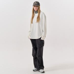 UNISEX 베이직 사카리바 롱 슬리브 티 [WHITE] / SBD3U01007-WOMAN