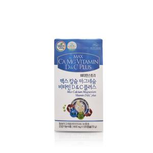 맥스 칼슘 마그네슘 비타민 D&C 플러스(600mgx120캡슐)