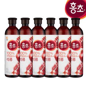 청정원 홍초 석류 900mlx6개