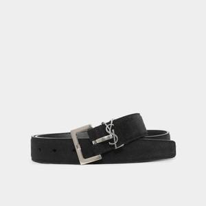 24FW 모노그램 YSL로고 벨로아 3CM 남성 벨트 634440 C0X0E 1000
