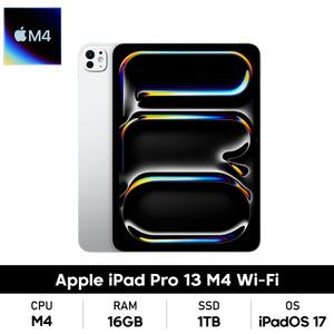 Apple 아이패드 프로 13 7세대 M4 나노텍스쳐 WiFi 1TB 실버 (MWRG3KH/A)_SS