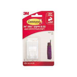 3M 코맨드 양면 테이프 유틸리티 훅 중 17501 제한 하중 900g 데코 디자이너 탈부착식