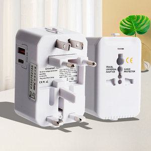 여행용어댑터 슬라이딩 USB 해외 호주 콘센트 아답터