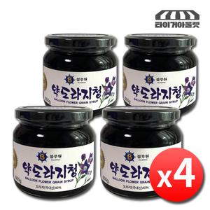 블루원 약도라지청 600g x 4병 국산 프리미엄 도라지청 도라지조청 진액 농축액 추출물 진액고 도라지고