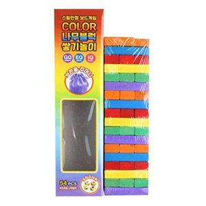 [셀러허브 1][HYIII4J7_4B]컬러나무 블럭쌓기놀이 54P(2개입) Z120