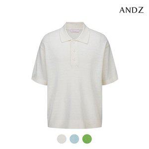 [앤드지] 유니버스 반팔 카라 니트_BLD2ET3501