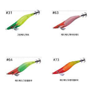 가마가츠 에보리지 쉘로우 타입 EG-004 2.5호 문어 한치 무늬오징어 이카메탈 오모리그