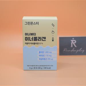 저분자 콜라겐 그린몬스터 이너뷰티 이너콜라겐 2g x 30포 1개월분 도메가능