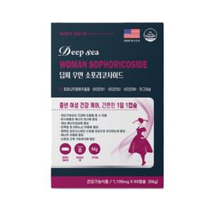 우먼 소포리코사이드 1100mg x 60캡슐 회화나무열매추출물 비타민B1 B2 B6 마그네슘