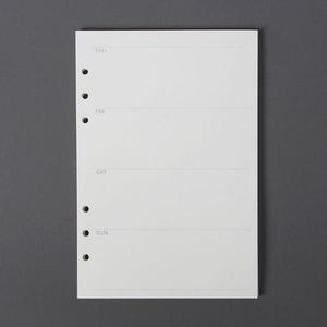 [BZJLQPYS_51CK]포켓 6공 다이어리속지(A5) 주간 GWM