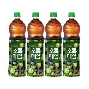 초록매실 제로 1.5L 4개