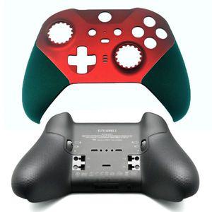 Xbox One Elite 시리즈 2 컨트롤러용 교체 하우징 쉘 빨간색 면판 전면 후면 케이스 바닥 커버 DIY 수리 부