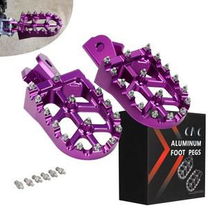 JFG 레이싱 더트 바이크 페그, 모터사이클 풋 페그 MX 페달, 라이트 비 서론 /CRF150F CRF230F 2003-2019 /KDX200 1983-1994 - 퍼플