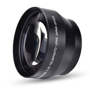 부아초아 렌즈 익스텐더, 67MM 2.2배 범용 텔레컨버터 DSLR 카메라 액세서리, 망원 익스텐더 70MM 직경 튜브 컨버터