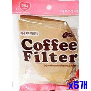 [기타]고급형 커피필터 여과지 100매 x5개 커피드리퍼
